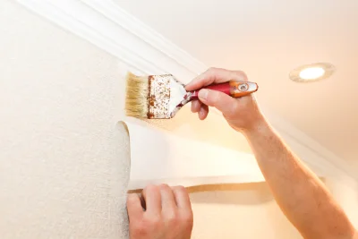 Pose de papier peint à Gruny — revêtements muraux et toiles de verre